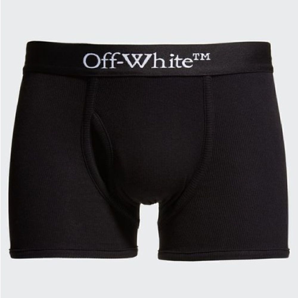 Off-White NWT Ribbed Boxers in Black Size M